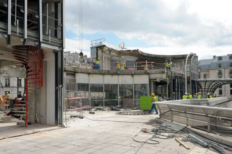 Photo officielle démolition des Halles