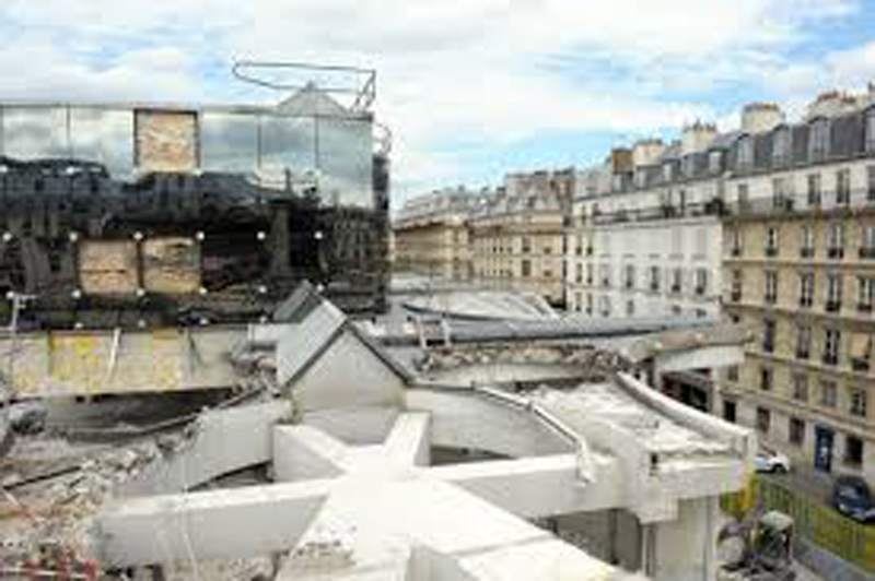 Photo officielle démolition des Halles