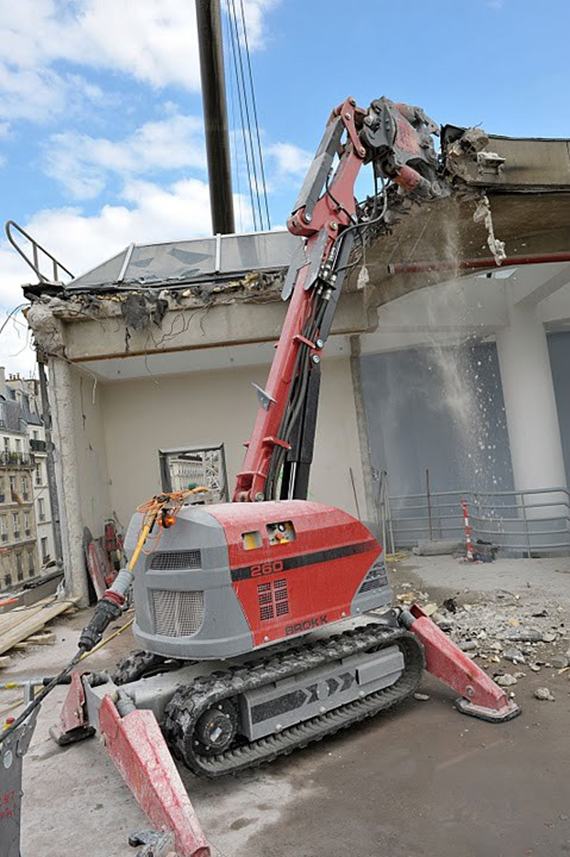 Photo officielle démolition des Halles