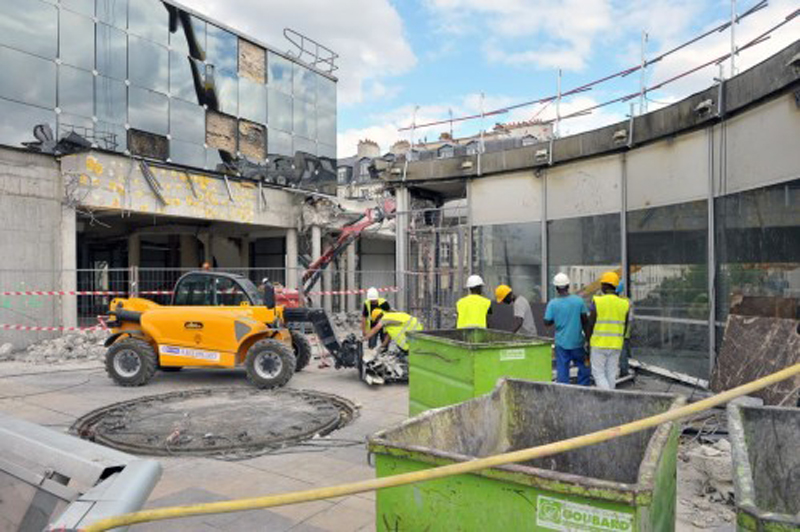 Photo officielle démolition des Halles