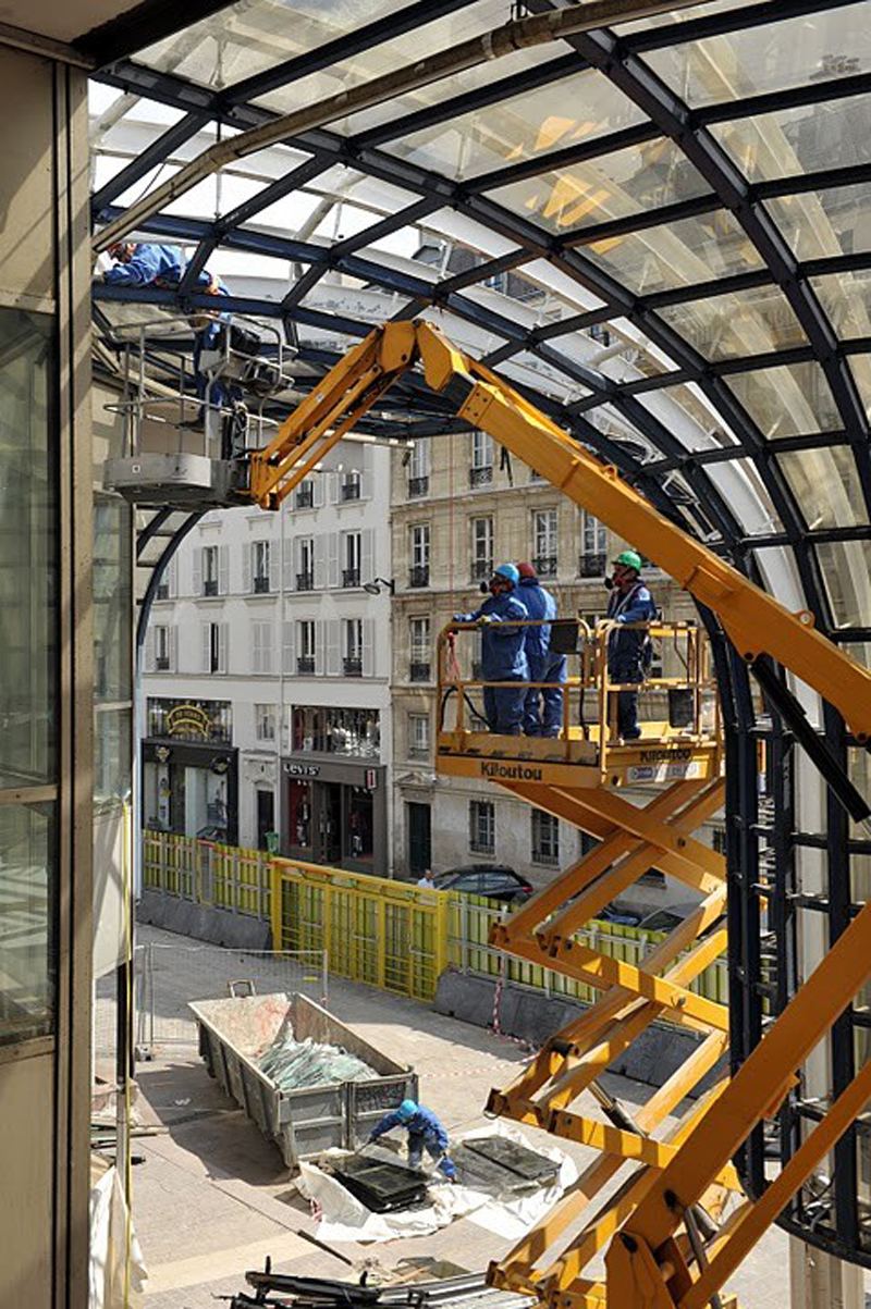 Photo officielle démolition des Halles