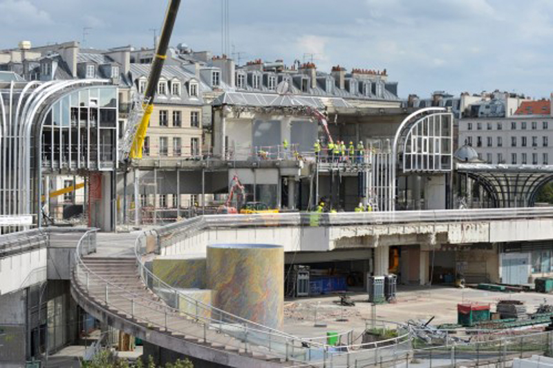 Photo officielle démolition des Halles