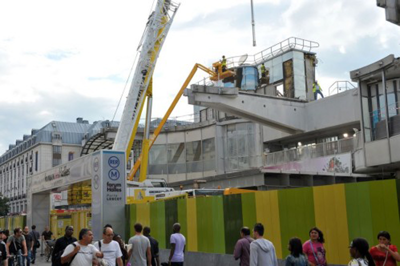 Photo officielle démolition des Halles