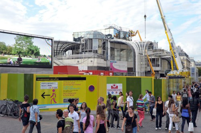 Photo officielle démolition des Halles