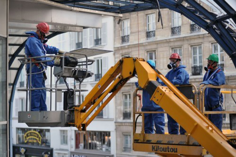 Photo officielle démolition des Halles