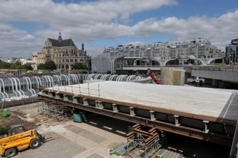 Photo officielle démolition des Halles