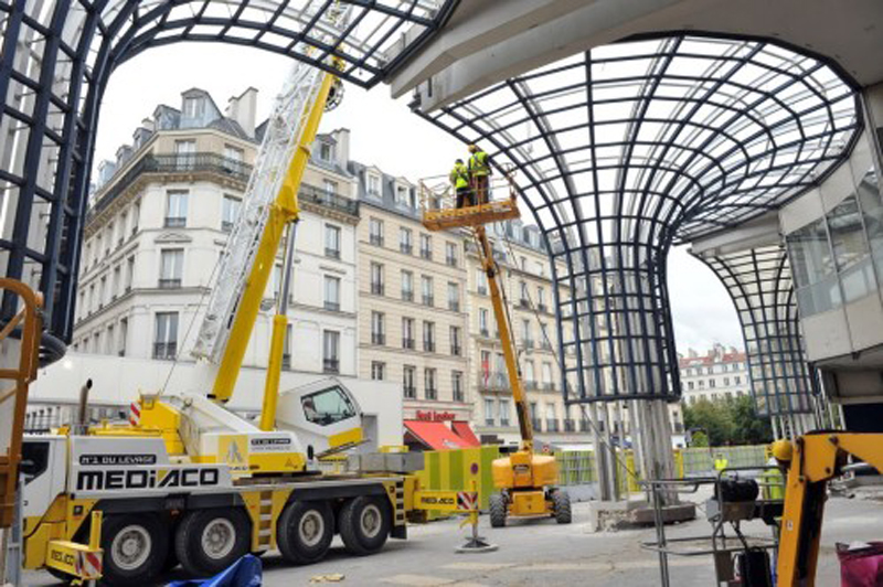 Photo officielle démolition des Halles