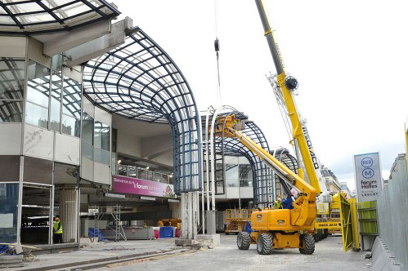 Photo officielle démolition des Halles