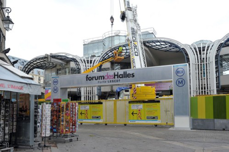 Photo officielle démolition des Halles