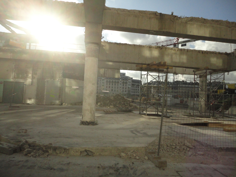 Démolition du Forum des Halles