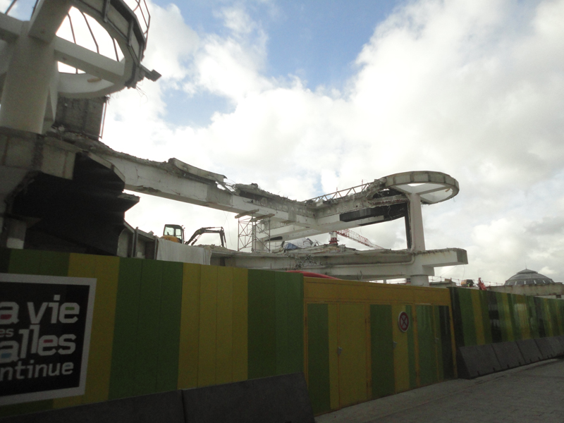 Démolition du Forum des Halles