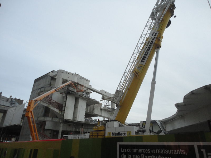 Le chantier du Forum des Halles