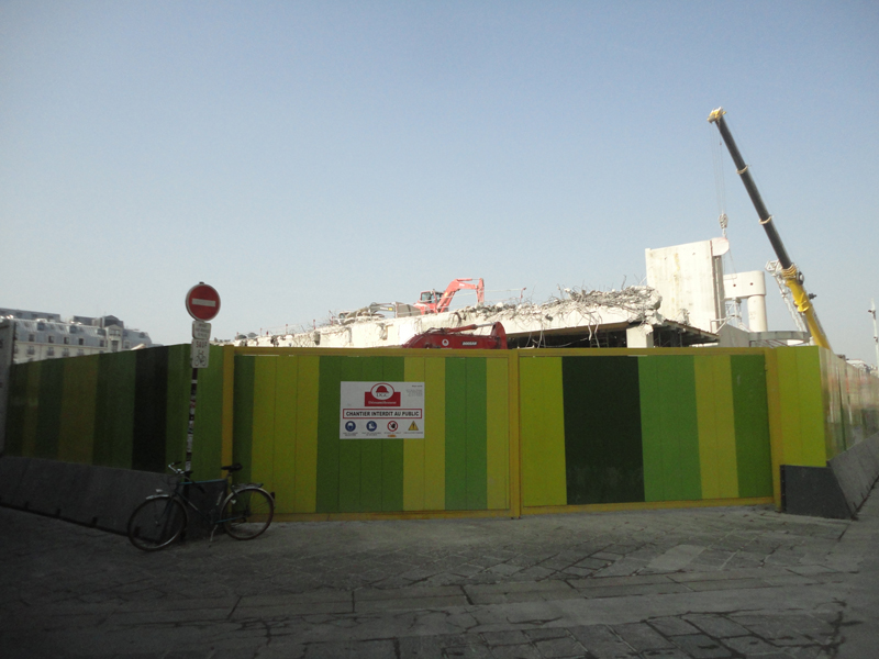 Démolition du Forum des Halles