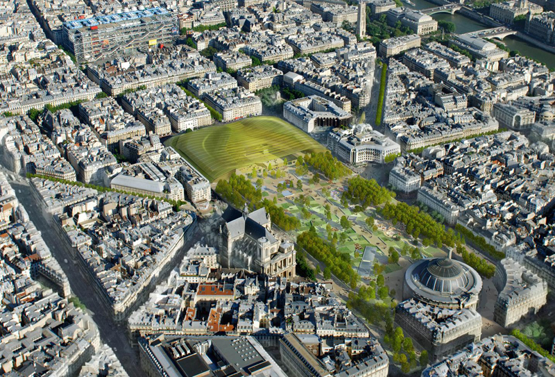 Travaux projet nouveau Forum des Halles