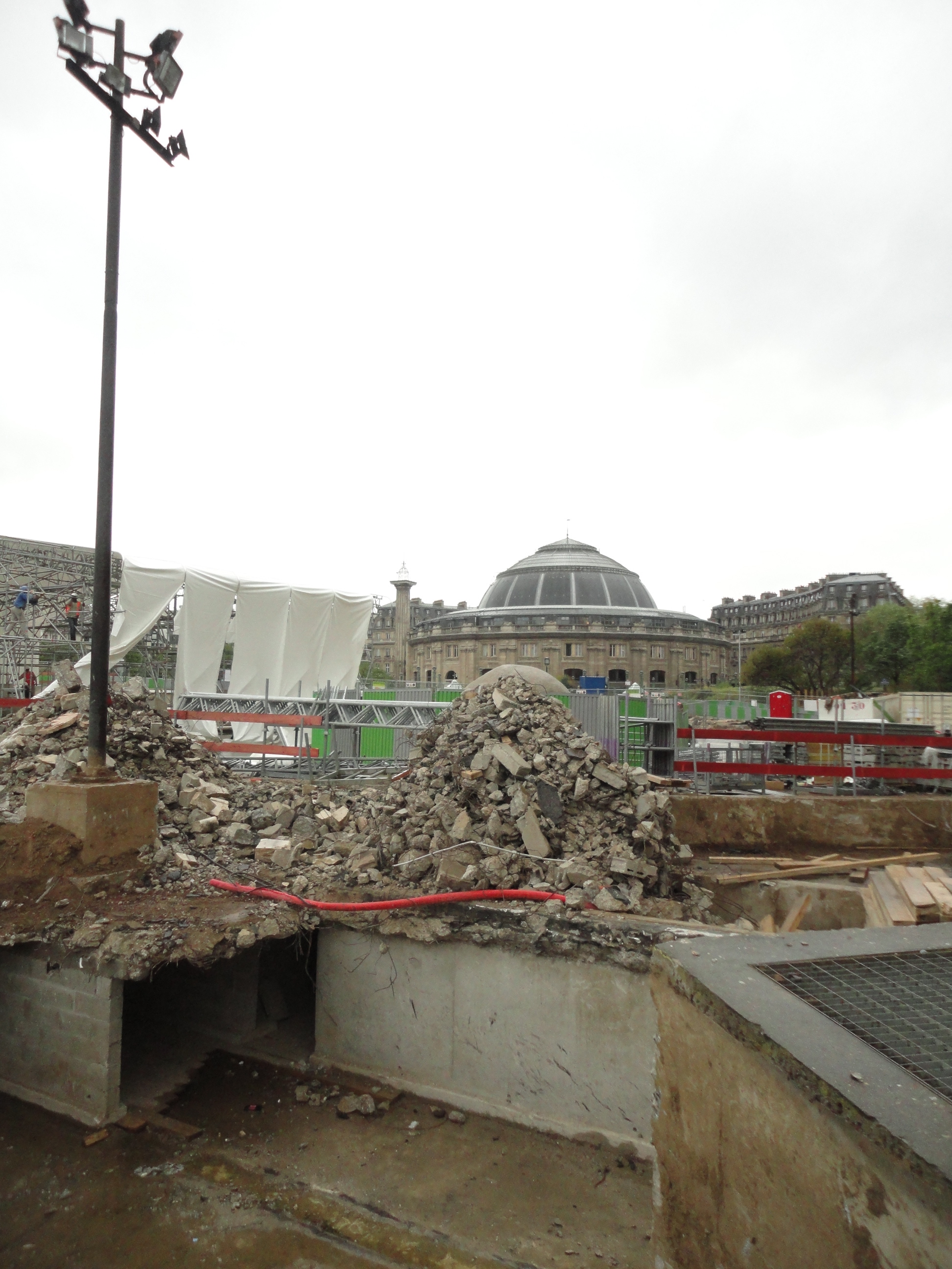 Le chantier du forum des Halles