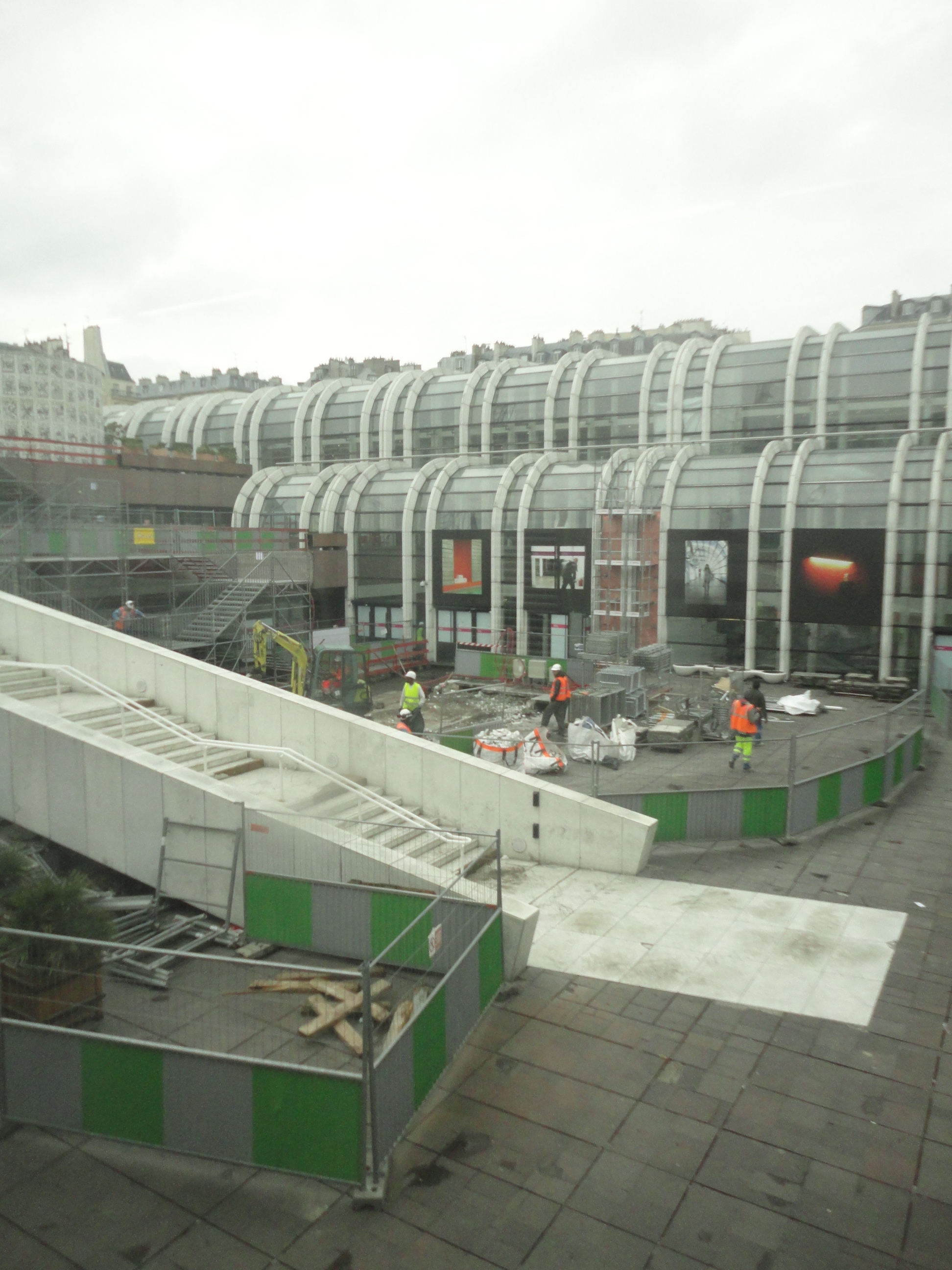 Le chantier du forum des Halles