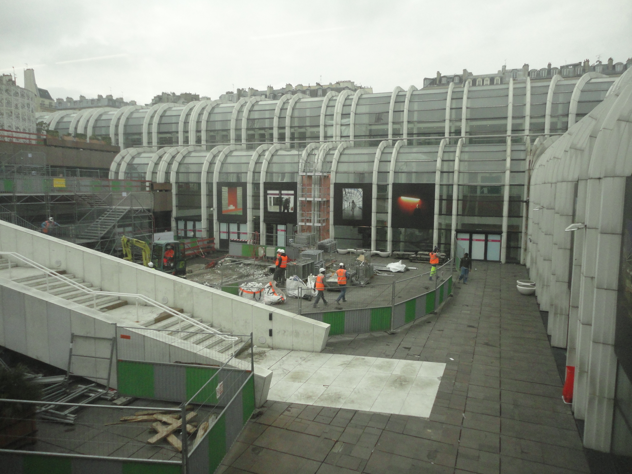 Le chantier du forum des Halles