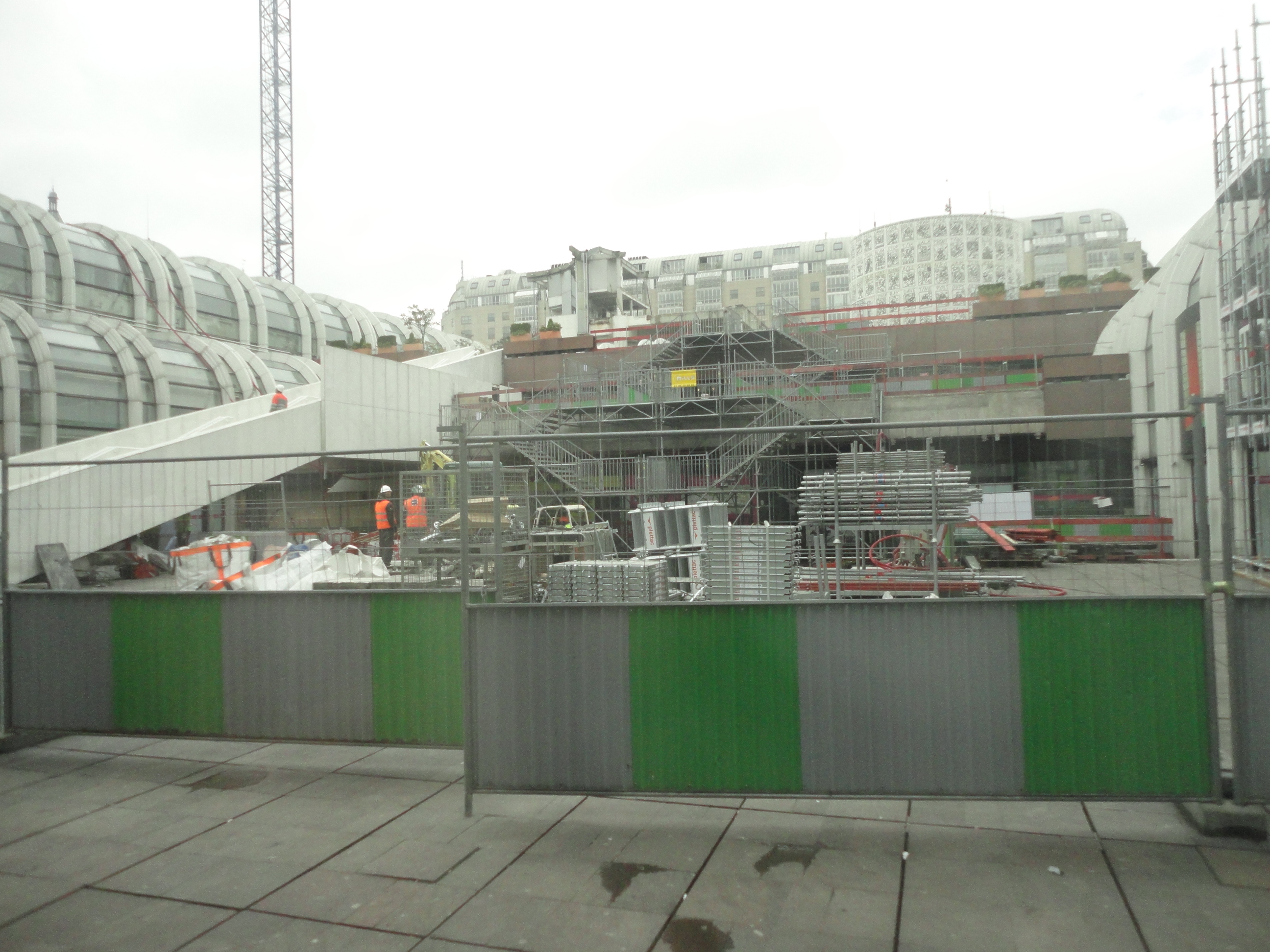 Le chantier du forum des Halles