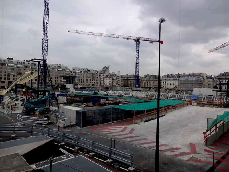 Le chantier du Forum des Halles