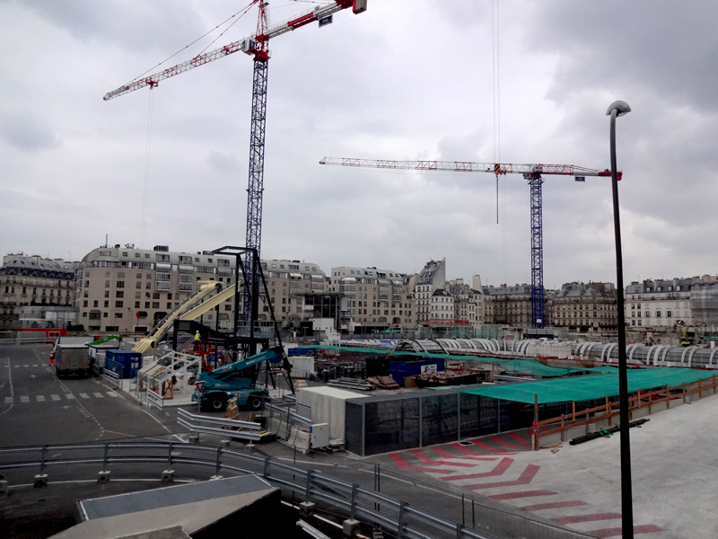 Le chantier du Forum des Halles