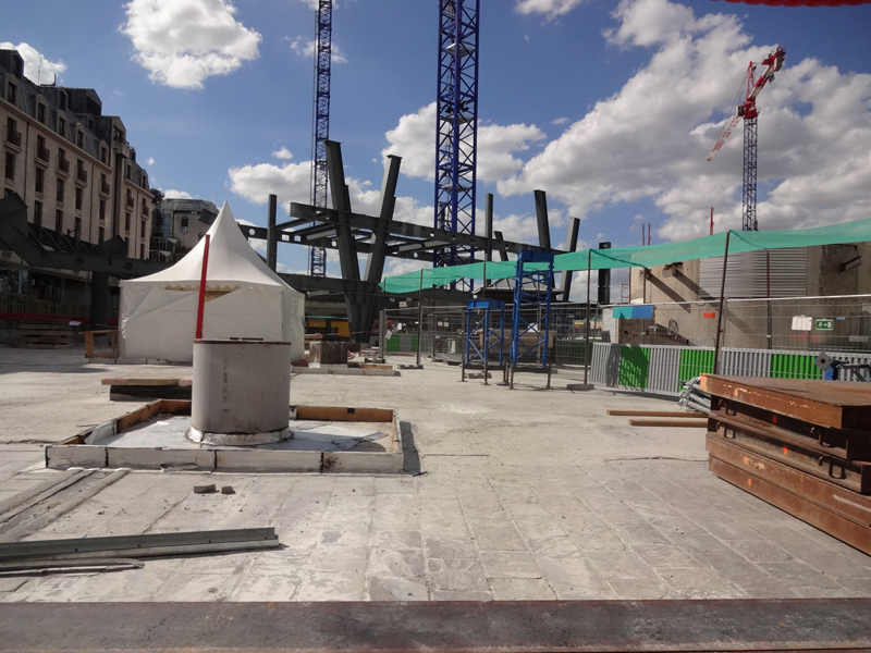 Le chantier du Forum des Halles