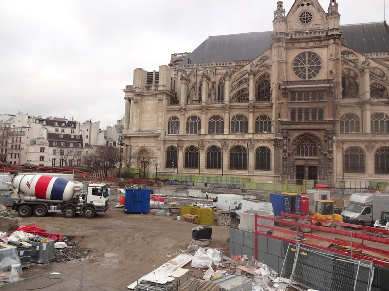 Forum des Halles en chantier