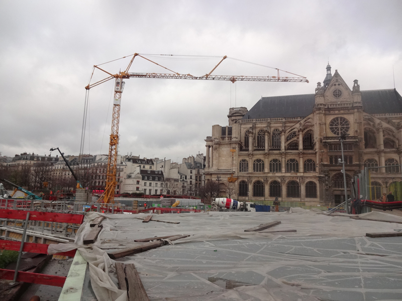 Forum des Halles en chantier