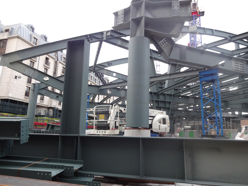 Construction du forum des Halles