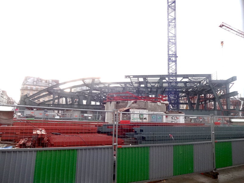 Construction du forum des Halles