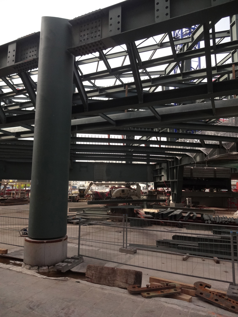 Construction du forum des Halles