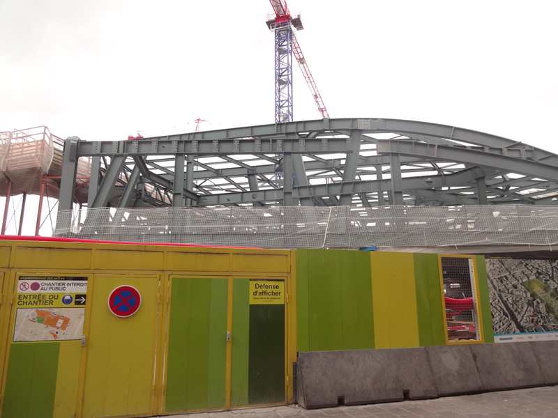 Construction du forum des Halles