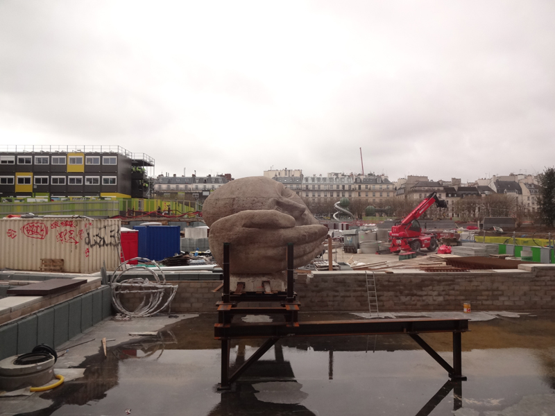 Construction du forum des Halles