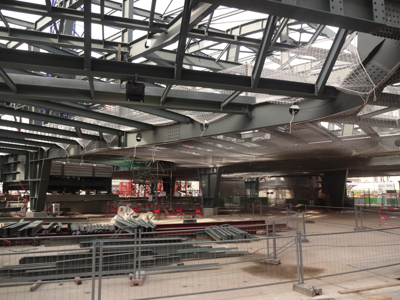 Construction du forum des Halles