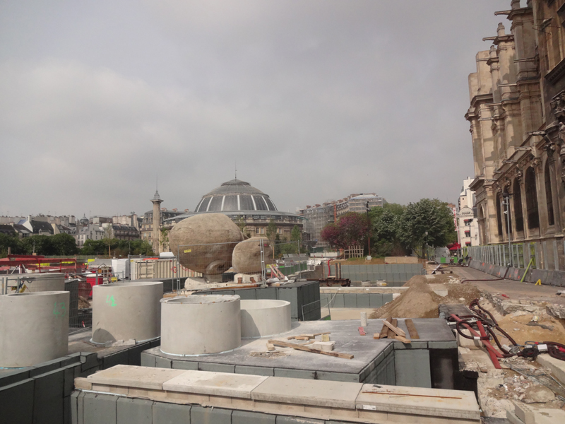 Le chantier du Forum des Halles