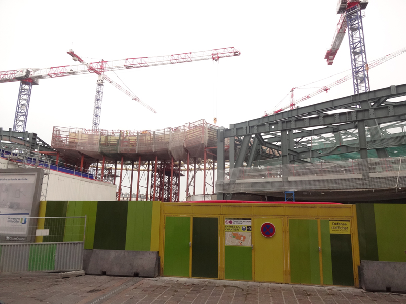 Le chantier du Forum des Halles