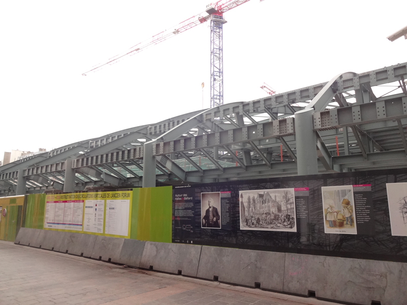 Le chantier du Forum des Halles