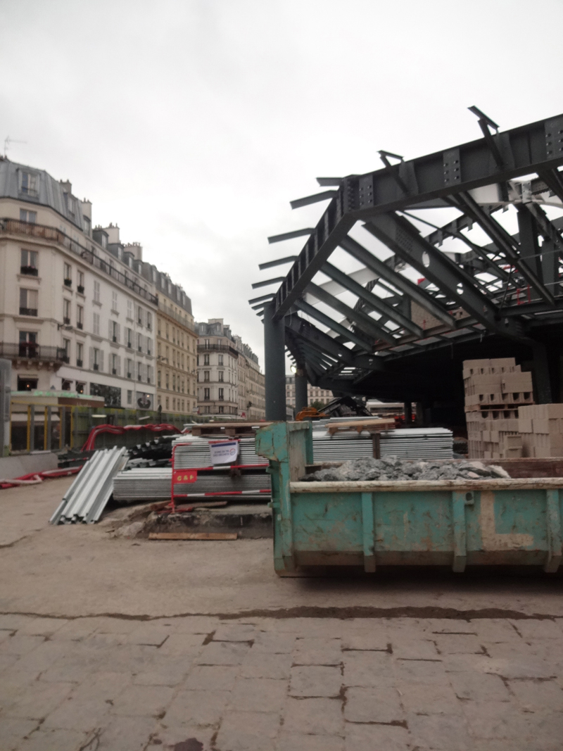 Construction du Forum des Halles