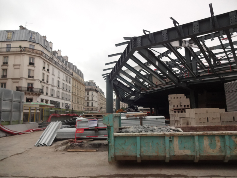 Construction du Forum des Halles