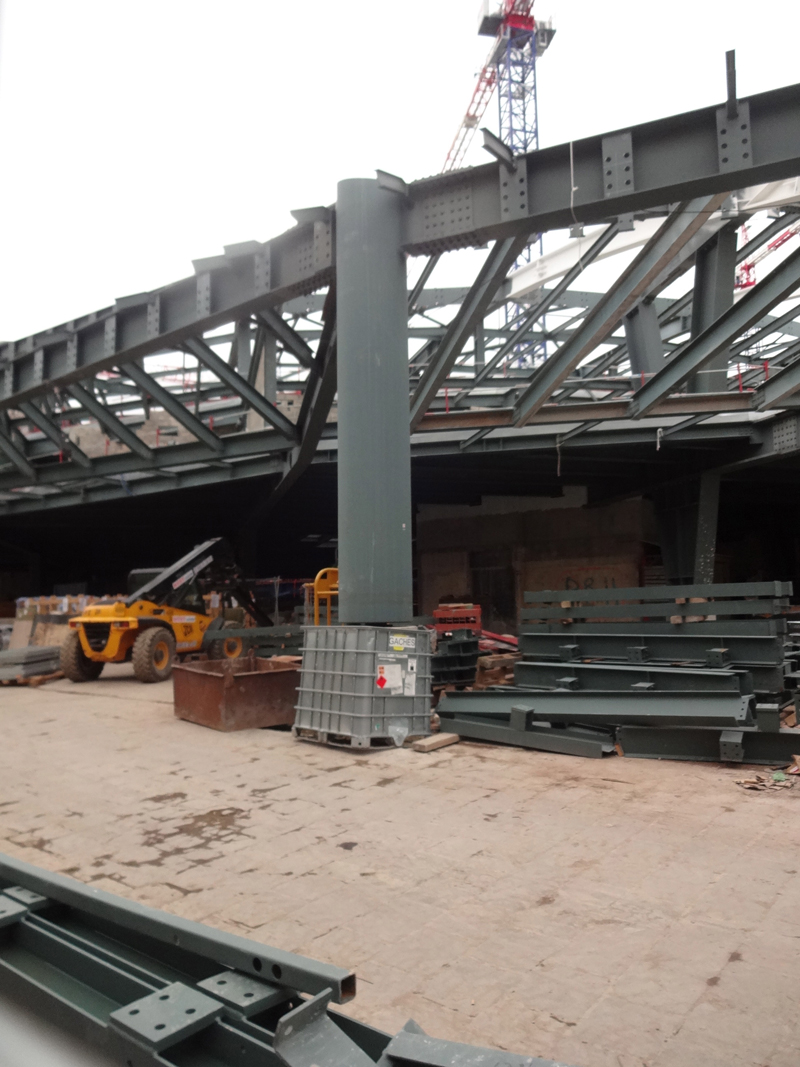 Construction du Forum des Halles