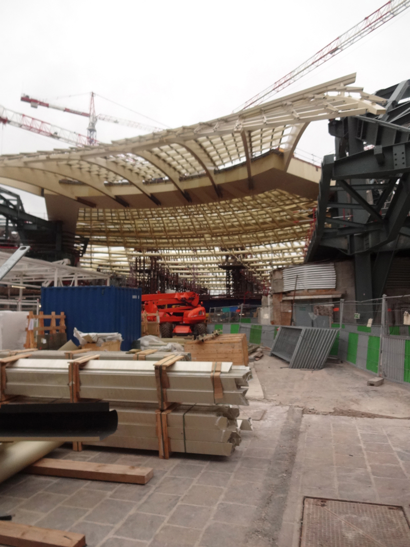 Construction du Forum des Halles