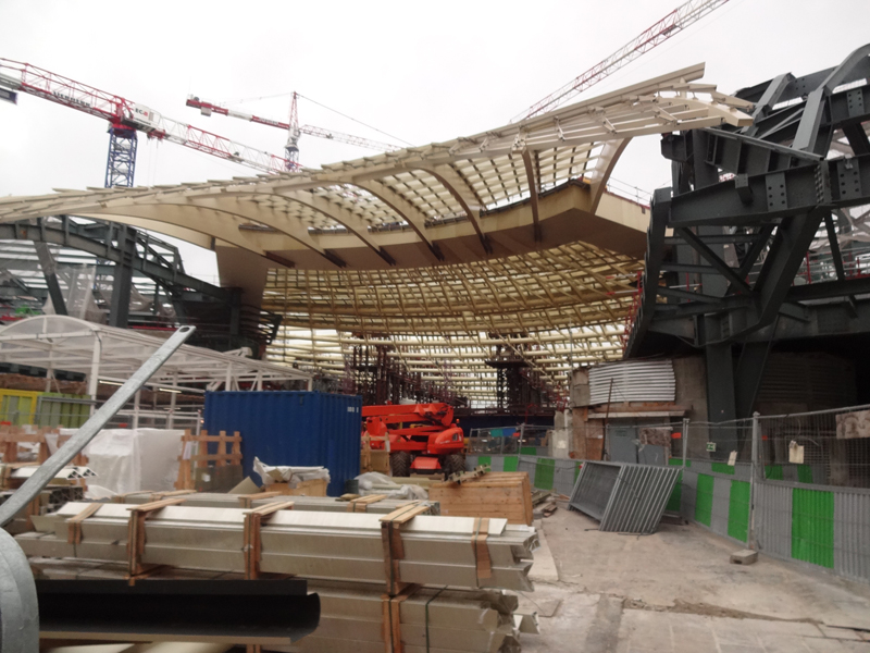 Construction du Forum des Halles