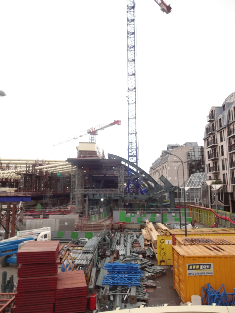 Construction du Forum des Halles