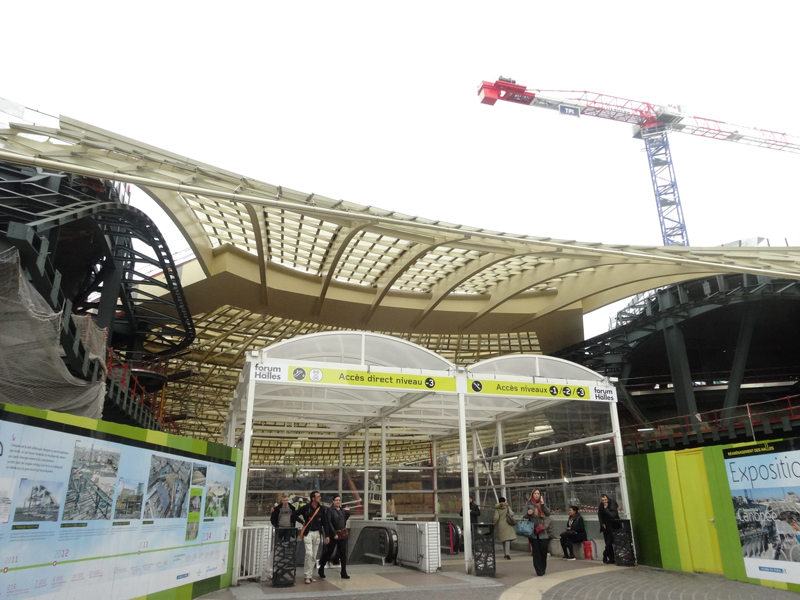 Les travaux du Forum des Halles