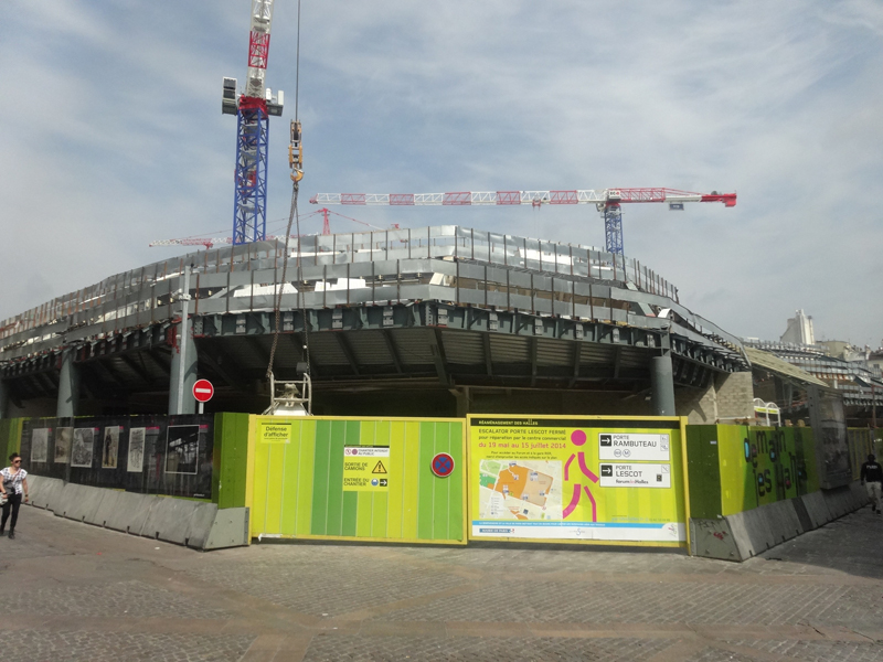 Forum des Halles Le chantier