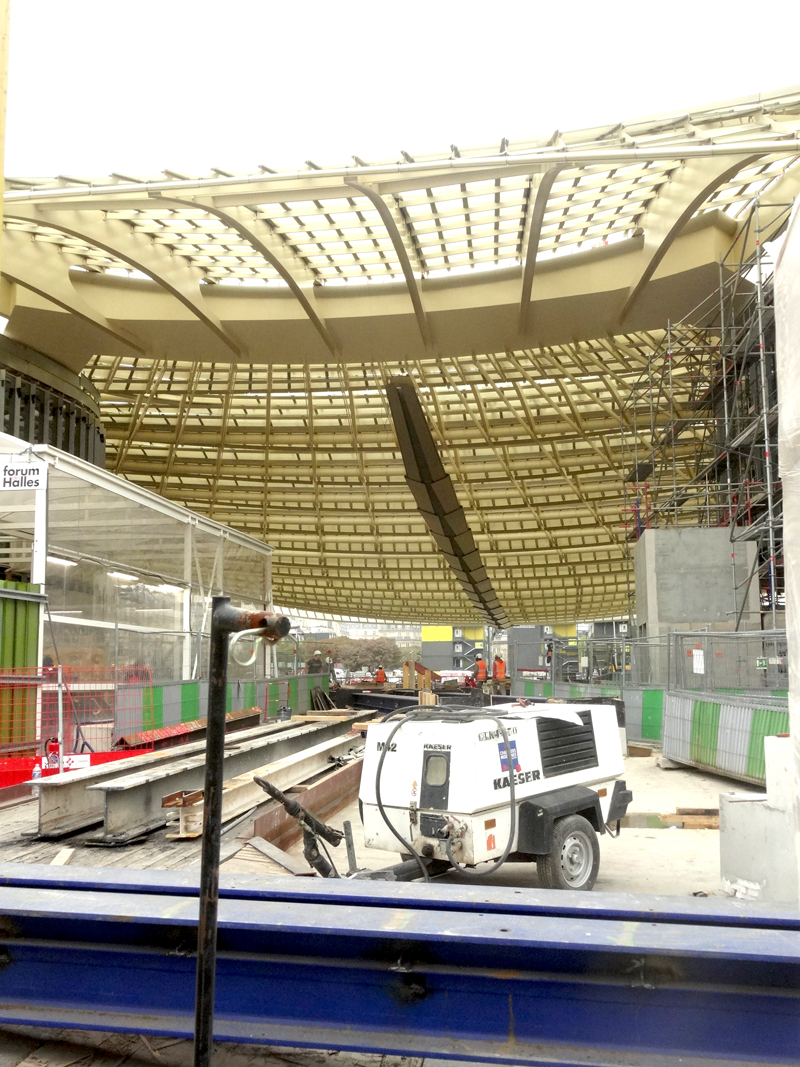 Travaux aux Forum des Halles