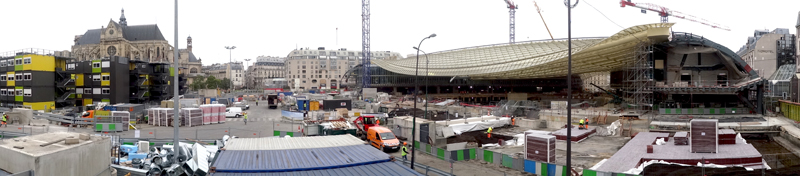 Travaux aux Forum des Halles