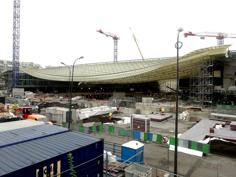 Travaux aux Forum des Halles