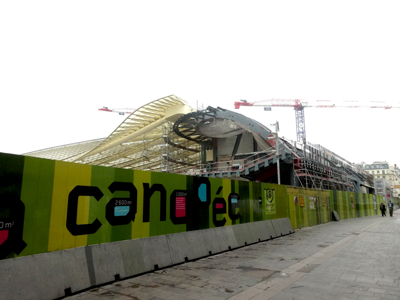 Travaux aux Forum des Halles