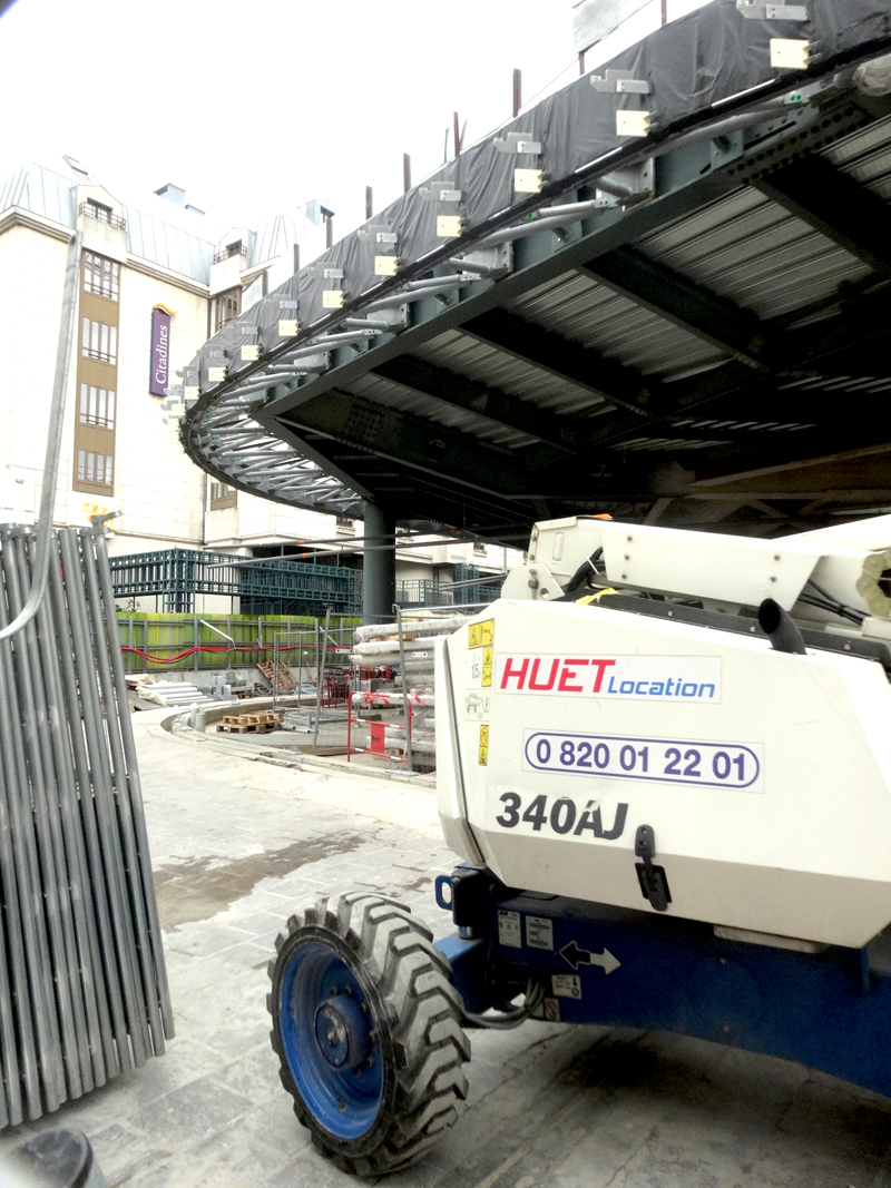 Travaux aux Forum des Halles