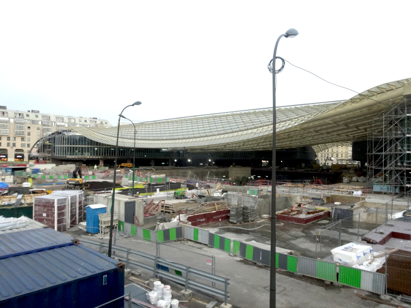 Construction du Forum des Halles